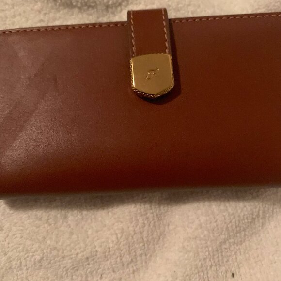 Fossil Handbags - FOSSIL BROWN PURSE LEATHER  HANDBAG
